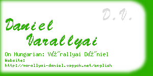 daniel varallyai business card